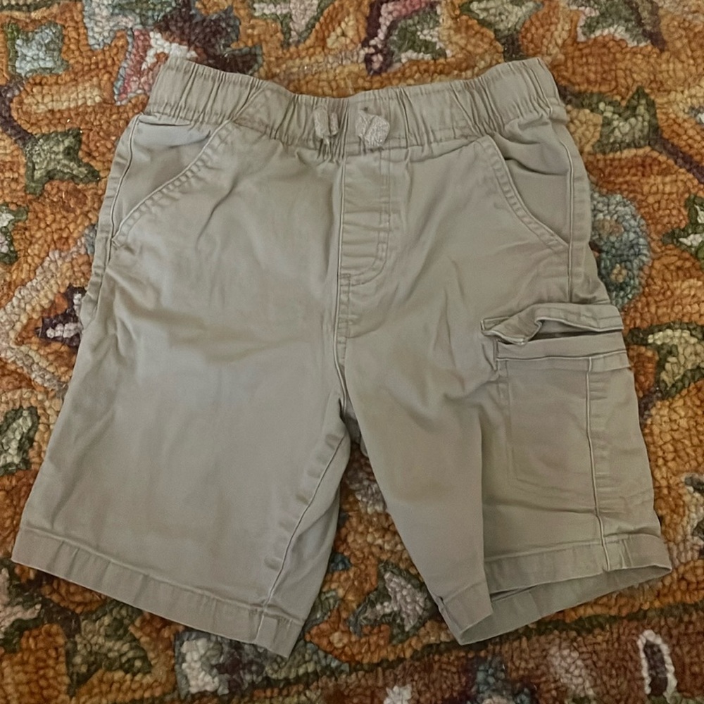 365 Kids khaki cargo shorts.